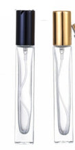 Refillable Glass Perfume Spray Bottles, 10ml, Fine Mist Atomizer, Aluminum Cap and Pump, Portable Cosmetic Container for Fragrance, Cologne, Moisturizer, Pack of 4, 2 Black and 2 Gold