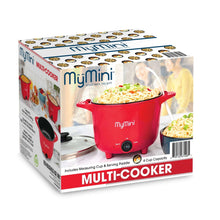 MyMini 32 oz Electric Multi-Cooker Pot, 260 watts, Red