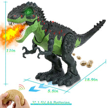 UUGEE Remote Control Dinosaur Toys for Boys Kids, 2.4G RC Dinosaur T-Rex Robot with Spray Light Sound, Walking Dinosaur Laying Eggs Boy Toys Age 3 4 5 6 7 8+ Year Old Gifts