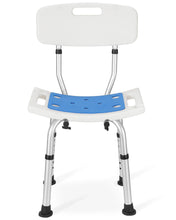 Naipo Adjustable Height Shower Chair with Backrest and EVA Padded, Bathtub Bench Seat Transfer for Disabled, Seniors & Elderly, Tool-Free Assembly - Brands For Less USA