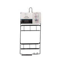 Mainstays Premium Matte Black Hanging Shower Caddy with 2 Shelves and Soap Tray