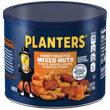 Honey Roasted Mixed Nuts, Party Snacks, Plant-Based Protein, 10 Oz Canister - Brands For Less USA