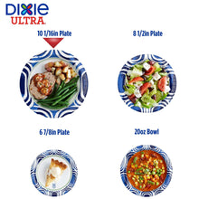 Dixie Ultra Disposable Paper Plates, 10", Multi-Color, 100 Count