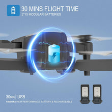 AUOSHI V1 Mini FPV Drone with 1080P HD Camera, Dual Lens & VR Mode, Optical Flow, 2 Batteries, Gesture/Voice/Gravity Control, 360°Flip, Orbit & Follow – Fun Gift for Kids, Teens,Adults & Beginners