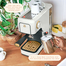 Beautiful Slim Espresso Machine with 20-Bar Pressure, White Icing by Drew Barrymore