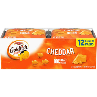 Cheddar Cheese Crackers, Snack Packs, 1 Oz, 12 CT Multi-Pack Tray - Brands For Less USA