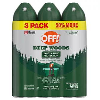 OFF! Deep Woods Insect Repellent, 9 Oz, Pack of 3