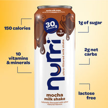 Nurri 30g Protein Mocha Coffee Milk Shake 11 fl. oz., 12 pk.