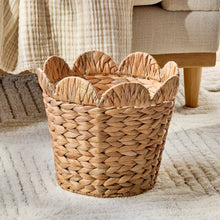 Better Homes & Gardens Round Scalloped Rim Water Hyacinth Basket