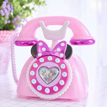 Disney Junior Minnie Mouse Ring Me Rotary Phone with Lights and Sounds, Interactive, Iridescent Pink, Baby and Toddler Toys