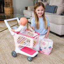 Hopscotch Lane My Baby Doll's Shopping Cart, Baby Doll Accessory-10 Play Pieces, Children Ages 2+