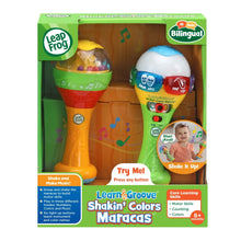 LeapFrog Learn and Groove Shakin' Colors Maracas, Bilingual Toy for Toddlers, 6-36 Months