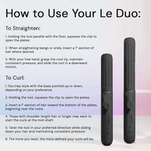 L'ange Hair Le Duo 360 Airflow Styler, Titanium Flat Iron Hair Straightener (Black)