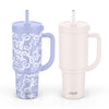 Ello Oasis 30oz Stainless Steel Tumbler with Handle, 100% Leakproof, 2-Pack