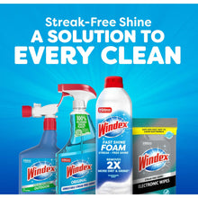 Windex Fast Shine Foam Glass Cleaner, No-Drip Aerosol Cleaning Spray, 19 oz.