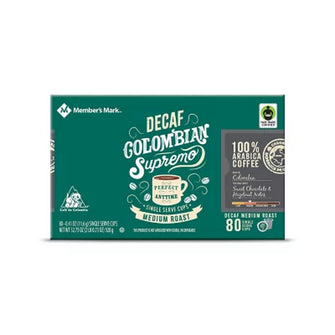 Member'S Mark Mild Roast Decaf Coffee Pods, Colombian, 80 Ct.
