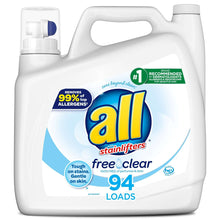 all Free Clear Liquid Laundry Detergent, 73 oz, 58 Loads