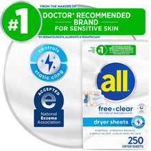 allFabricSoftenerDryerSheets_FreeClear_250ct.2 - Brands For Less USA