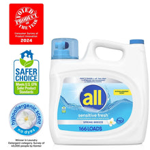 allLiquidLaundryDetergentSensitiveFresh_SpringBreeze_166loads_250oz.2 - Brands For Less USA