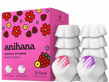 anihana Shower Steamers, 1.76 oz, 12-pack