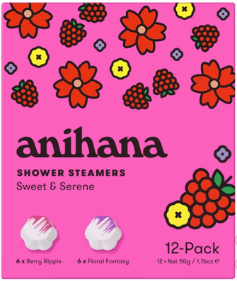 anihana Shower Steamers, 1.76 oz, 12-pack