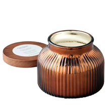 Better Homes & Gardens Scented Cotton 2-Wicks Ribbed Mecury Glass Jar Candle with Wooden Lid 18oz - Brands For Less USA