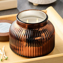 Better Homes & Gardens Scented Cotton 2-Wicks Ribbed Mecury Glass Jar Candle with Wooden Lid 18oz - Brands For Less USA