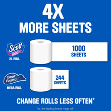 Scott 1000 Toilet Paper, 24 Rolls, 1,000 Sheets per Roll