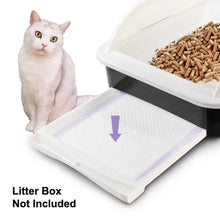 Petfamily Cat Litter Box Pads-Generic Refill for Tidy Cats Breeze Litter System, Lavender Scent, 16.9" x 11.4"-40 Count