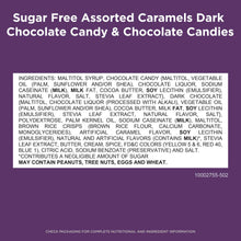RUSSELL STOVER Sugar Free Assorted Caramels in Chocolate Candy, 15.3 oz. bag