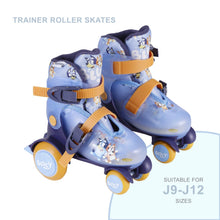 Bluey Kids Training Roller Skates, Adjustable Sizing, Size 9-12, Unisex