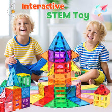 Magnetic Tiles for Kids,Educational Magnetic Building Blocks for Boys Girls, STEM Preschool Kidergarten Learning Toys