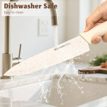 Astercook Knife Set, 17 Pieces Kitchen Knife Sets with Anti-Rust Coating & Built-in Sharpener, High Carbon German Stainless Steel Knives Block Sets, Dishwasher Safe, Perfect Holiday Gifts for Kitchen