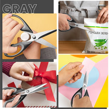 Tijeras de cocina Astercook (2 unidades), resistentes, con hoja dentada y mango ergonómico, aptas para aves, hierbas y verduras. Aptas para lavavajillas.