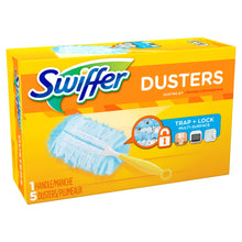 Swiffer Dusters Cleaning Kit, Feather Duster Alternative, Unscented, Includes 1 Handle + 5 Refills
