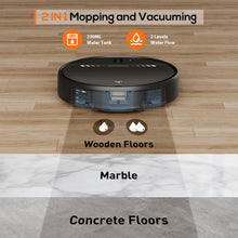 GOOVI Robot Vacuum Cleaner and Mop Combo with App WiFi and Remote Control Robotic Vacuums, Black