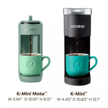 Keurig® K-Mini Mate® Automatic Single Serve K-Cup® Pod Coffee Maker - Glamping Green; Small & Colorful Coffee Maker, Travel Mug Friendly, Makes 12 Oz.