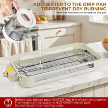 SUSLAS Electric Indoor Grill & Griddle, 1800W Smokeless Design with 4 Removable Nonstick Plates, Dishwasher Safe, Adjustable Temperature Control for Indoor Cooking