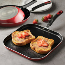 Tramontina everyday 3 pc aluminum nonstick fry pan and griddle set – metallic red - Brands For Less USA