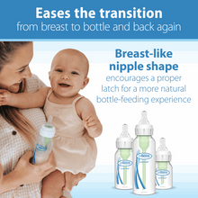 Dr. Brown's Natural Flow Preemie, Narrow Baby Bottle Nipple, Slowest Flow 0m+, 100% Silicone, 6-Pack