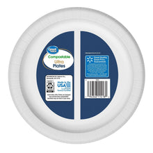 Great Value Ultra Paper Plates, 10”, White, 100 Count