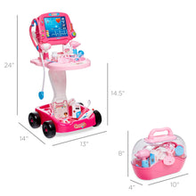 Best Choice Products Play Doctor Kit for Kids, Pretend Medical Station Set with Carrying Case, Mobile Cart