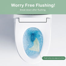 QingYa Bamboo Flushable Wet Wipes with Aloe, 360 Wipes (6 Packs) , Unbleached