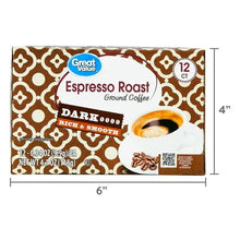 Great Value Espresso, Dark Roast Coffee Pods, 12 Count - Brands For Less USA