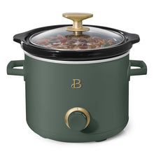 Beautiful 2 Qt Manual Slow Cooker, 2-Pack, Thyme Green + Porcini Taupe by Drew Barrymore