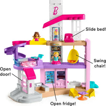 Fisher-Price Little People Barbie Little DreamHouse Toddler Playset with Music & Lights, 7 Pieces