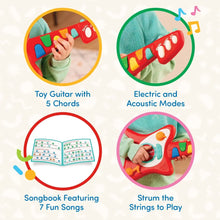 Battat Rock n' Play Guitar with Electric and Acoustic Modes, Toddler and Preschool Toys