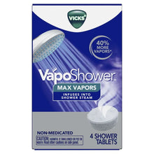 Vicks VapoShower Max Non-Medicated Eucalyptus Shower Steamer Tablets, Menthol, Aromatherapy, 4 Count - Brands For Less USA