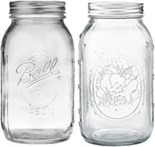 Ball Glass Mason Jar with Lid & Band, Wide Mouth, 32 Ounces, 4 Count