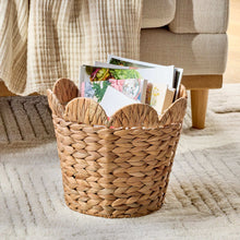 Better Homes & Gardens Round Scalloped Rim Water Hyacinth Basket